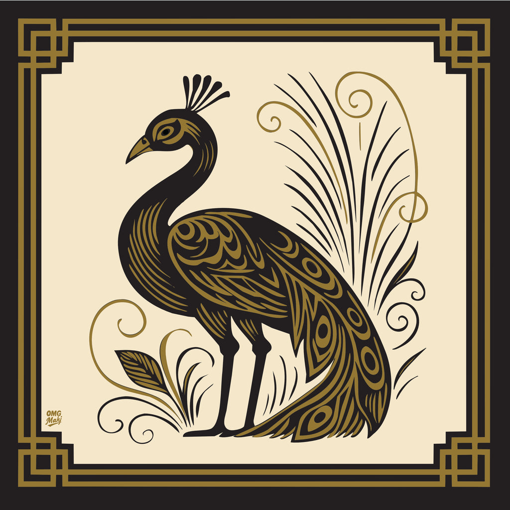 Roaring Twenties - Designer Peacock mat